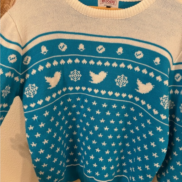 Rare Twitter Employee Swag Ugly Sweater 2017 - Picture 4 of 5